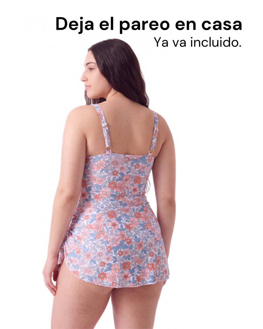 Rebeca | Vestido de baño moldeador 2 en 1