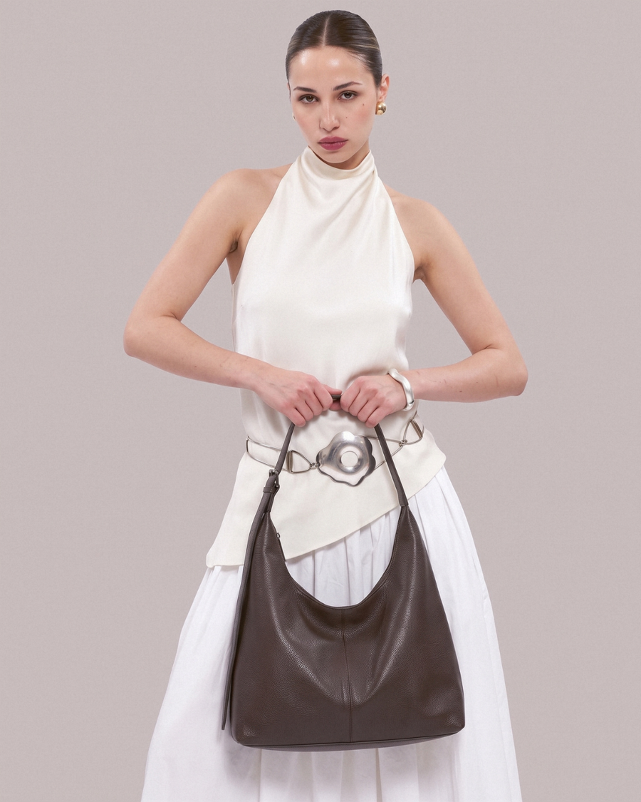 Mercedes | Bolso de piel sintética con correa regulable
