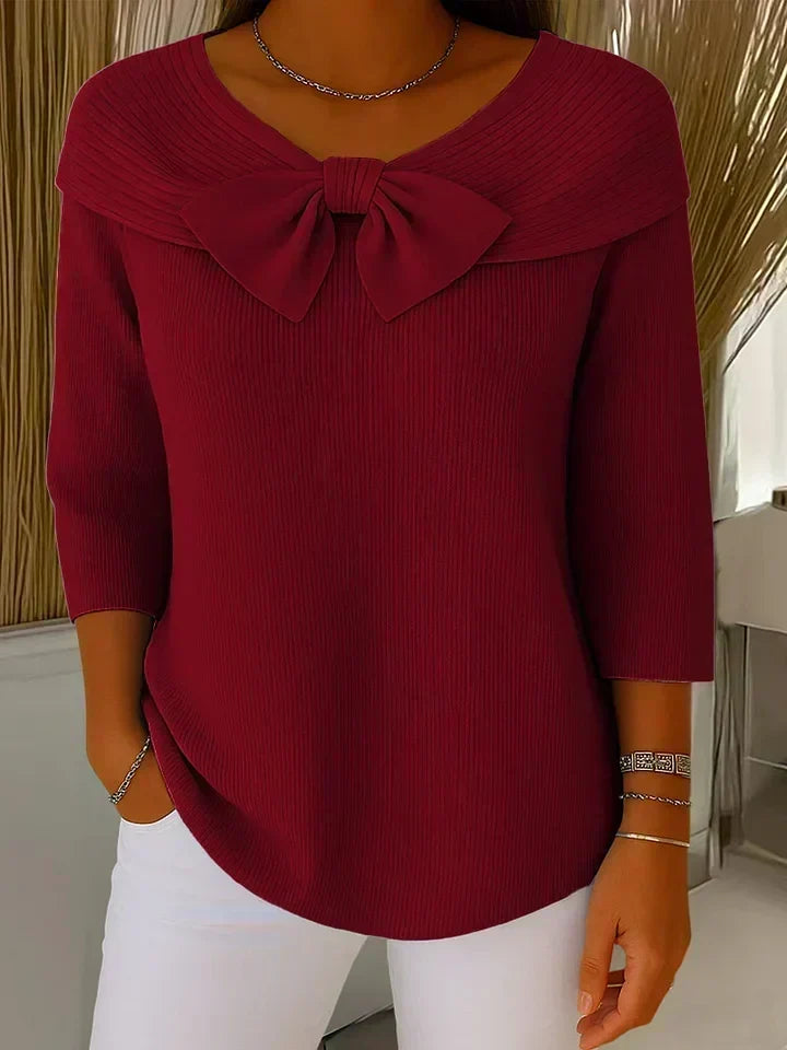 Lina | Jersey con lazo en el cuello