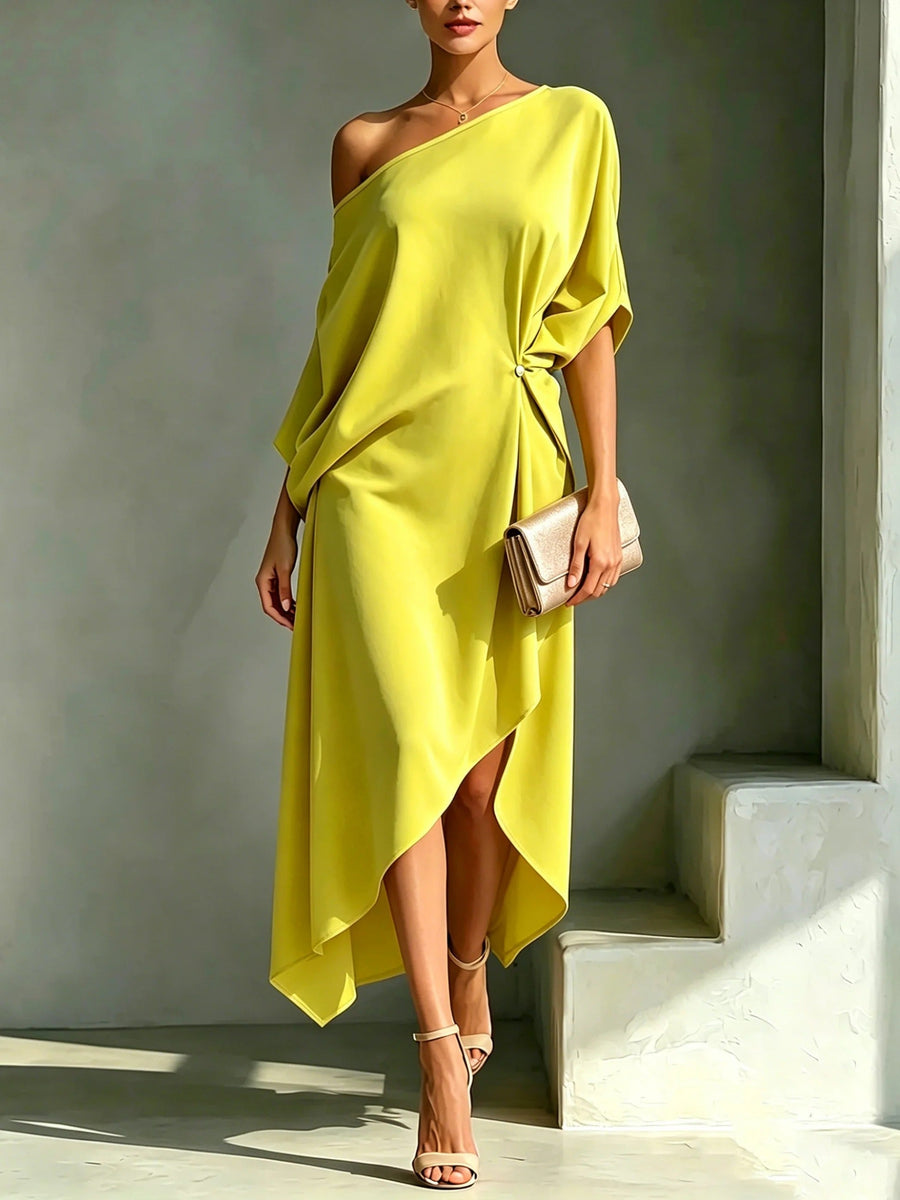 Vestido asimétrico elegante para mujer – Camila
