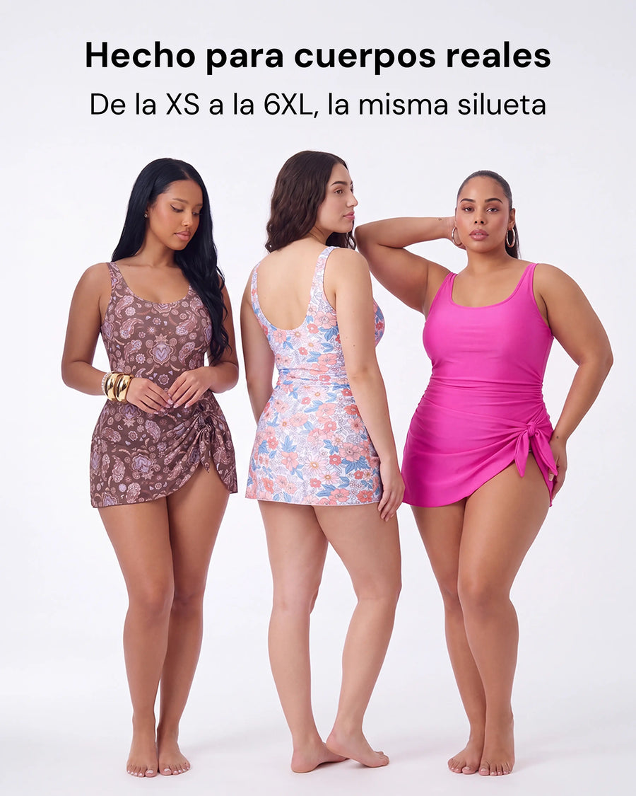 Rebeca | Vestido de baño moldeador 2 en 1