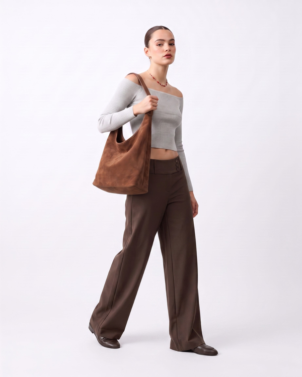 Raquel | Bolso hobo de ante