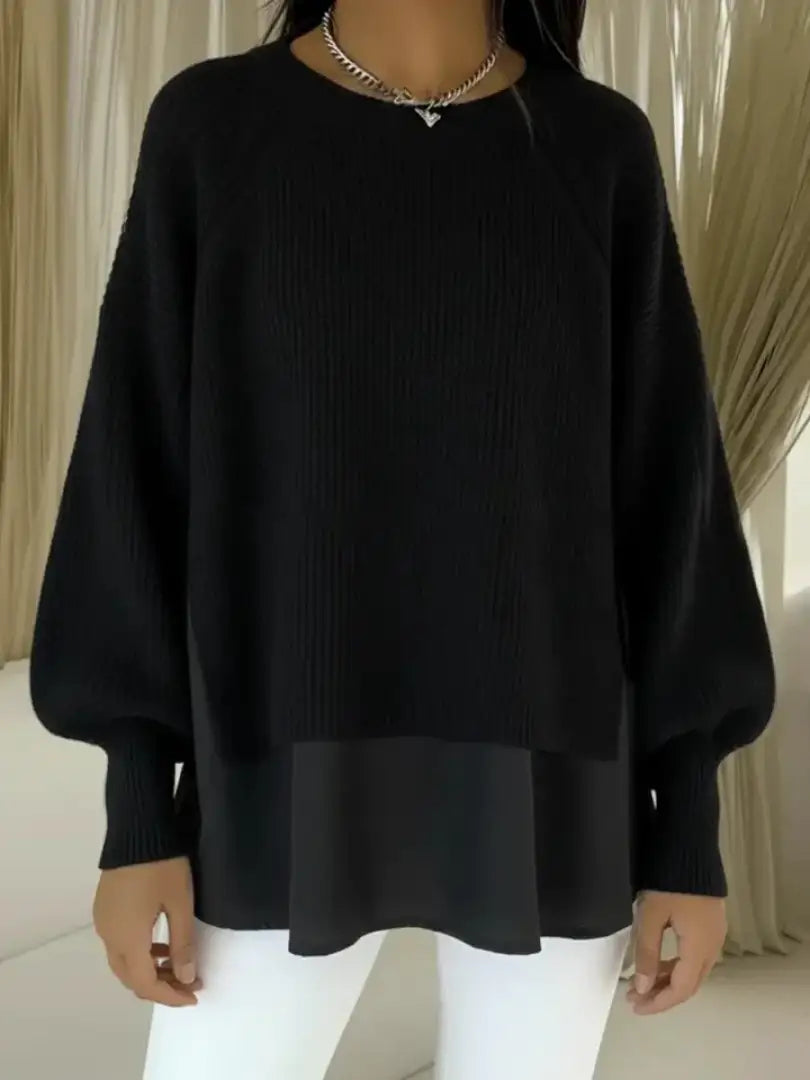 Jersey de punto efecto dos piezas para mujer – Cloe, foto 5