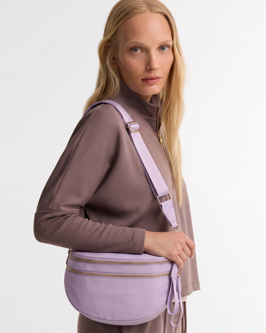Julia | Bolso media luna con correa ancha