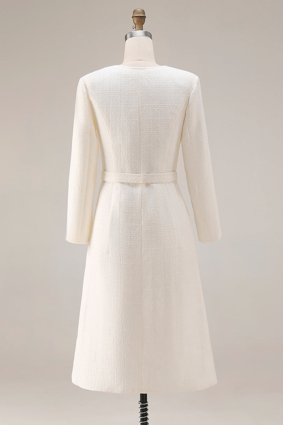 Elena | Vestido de tweed con cinturón