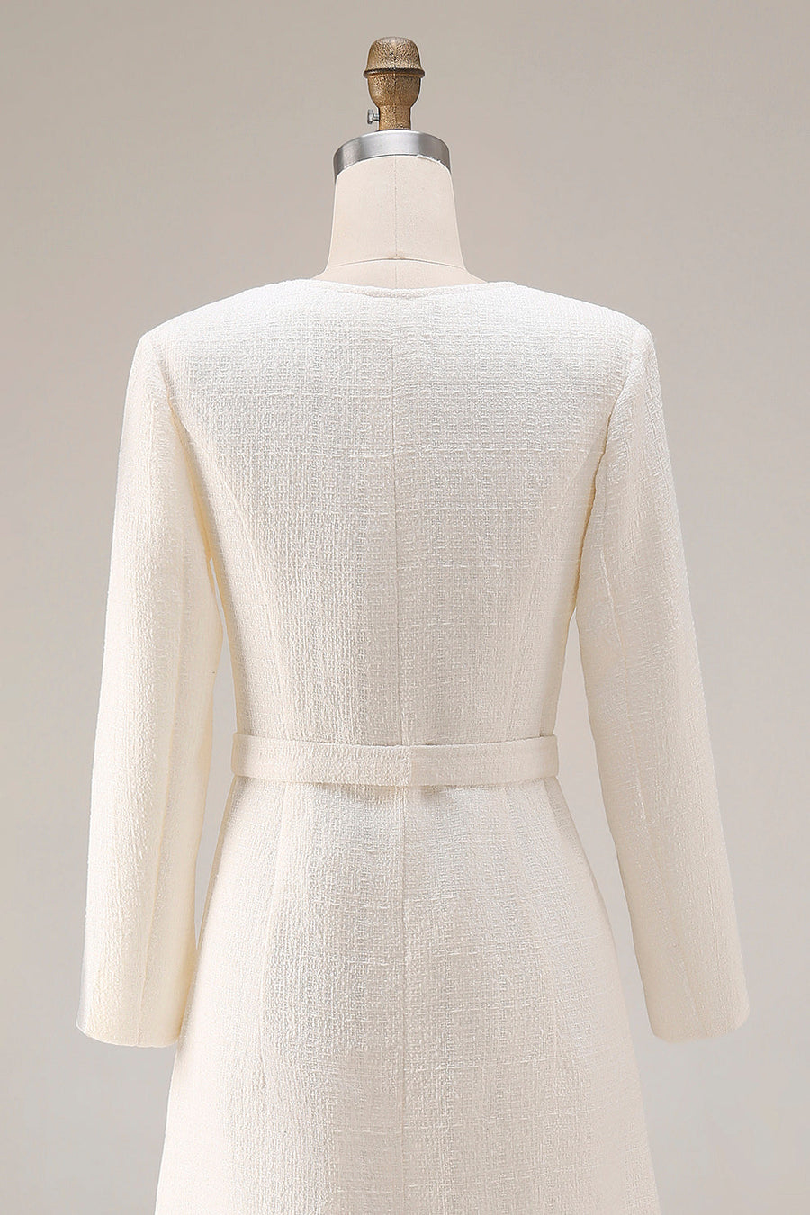 Elena | Vestido de tweed con cinturón