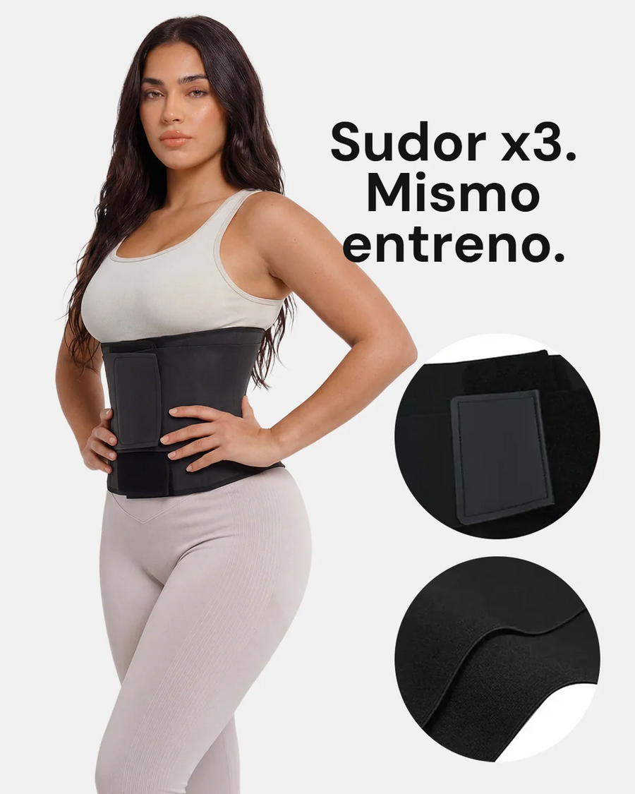 Fátima - faja reductora de neopreno: sudor x3, mismo entreno