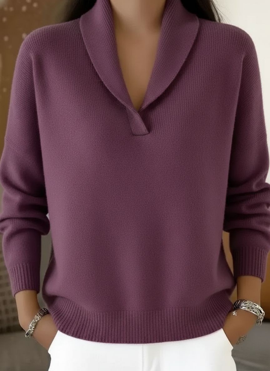 Lara | Jersey de cuello chal