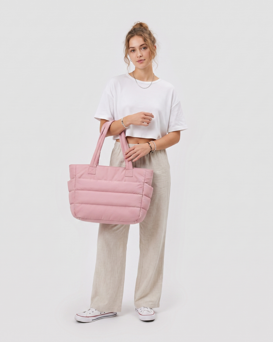 Isabel | Bolso acolchado ligero con bolsillo para portátil