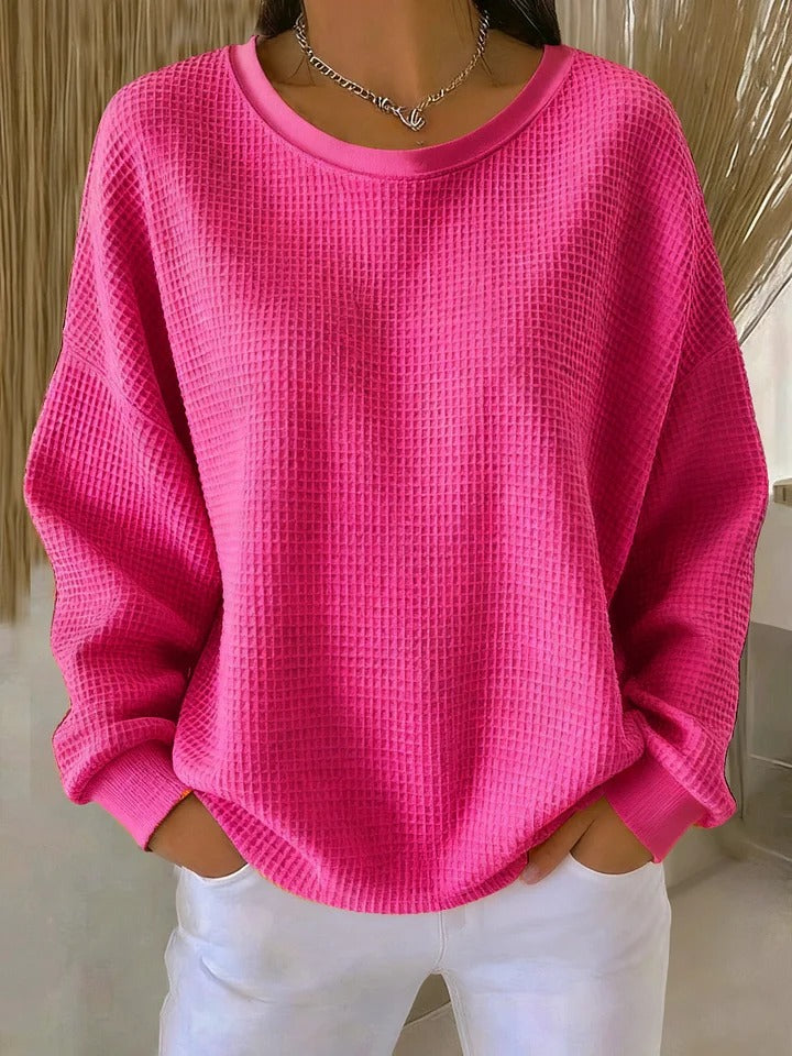 Jersey clásico de punto gofrado para mujer – Telma, foto 2