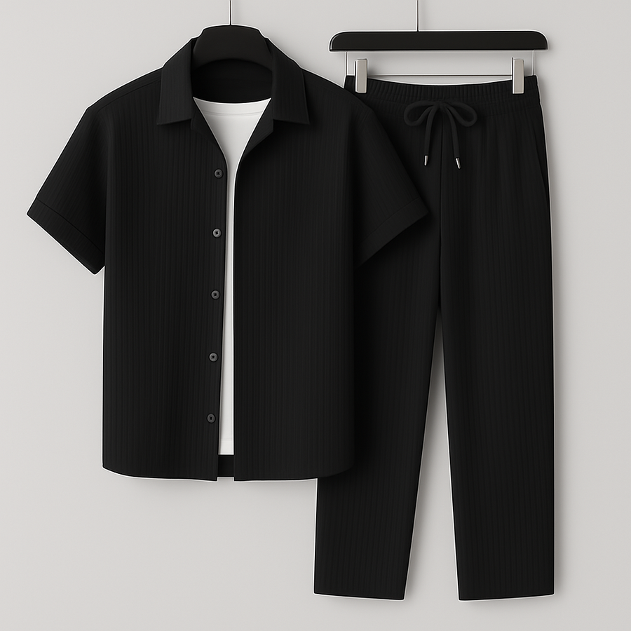 Conjunto de lino para hombre: camisa y pantalón – Varel, foto 2