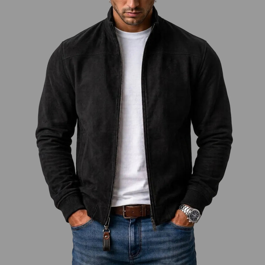 Cazadora bomber de ante para hombre – Varel