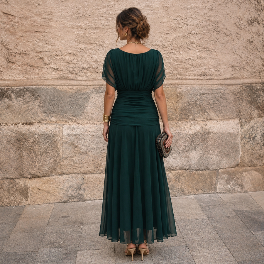 Mikaela | Vestido largo de hombros descubiertos