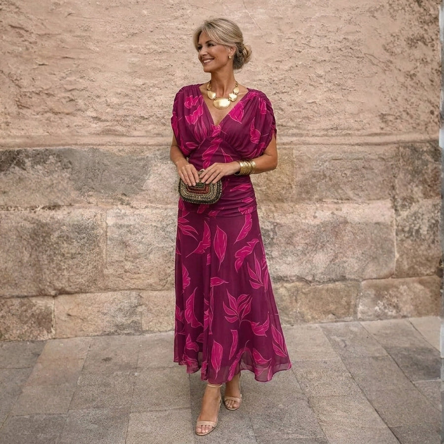 Mikaela | Vestido largo de hombros descubiertos