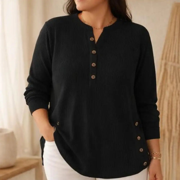 Edurne | Túnica henley de canalé