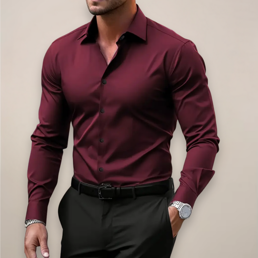 Camisa de vestir de manga larga para hombre – Varel, foto 2
