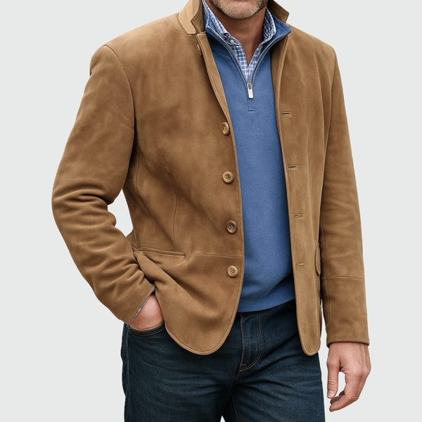 Varel | Chaqueta de ante con botones