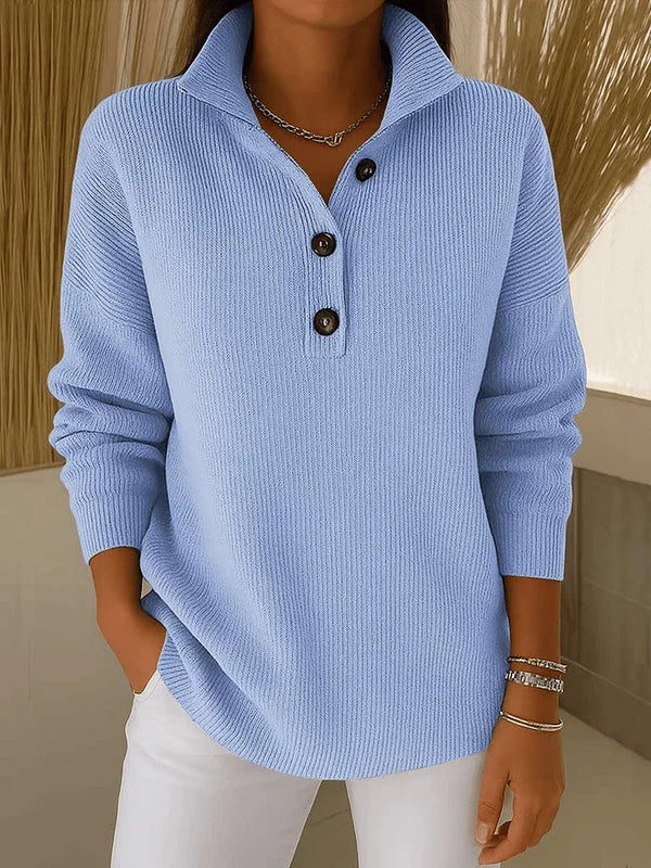Zaira | Jersey polo con cuello de pico