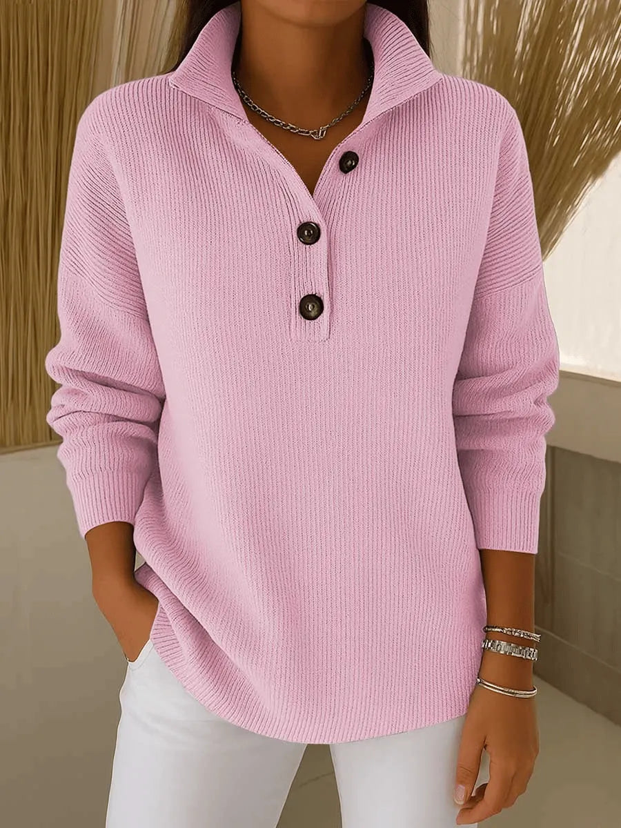 Jersey polo de punto con cuello de pico para mujer – Zaira, foto 2