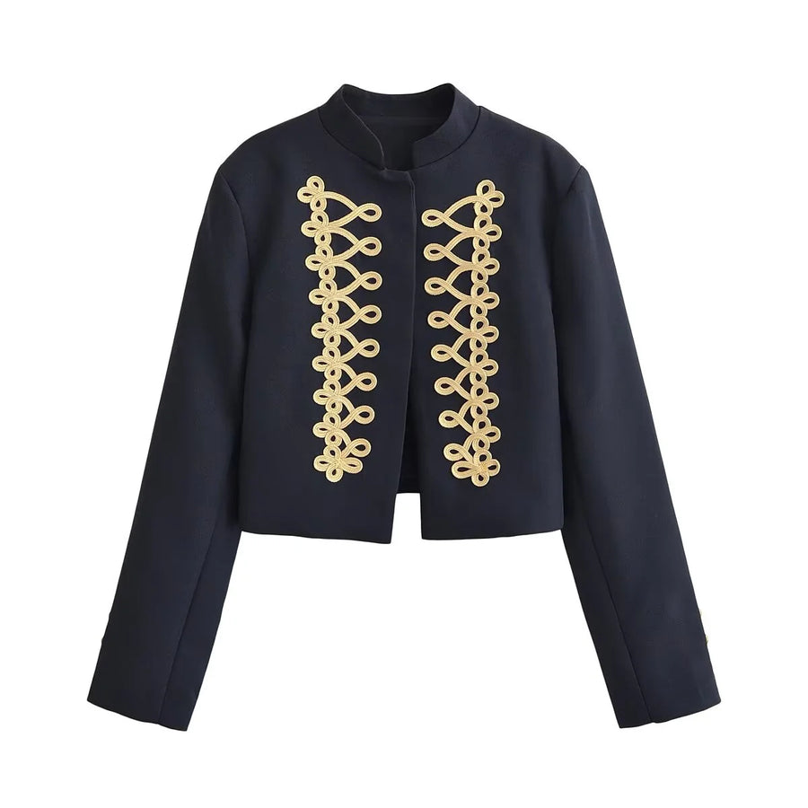 Americana corta estilo militar para mujer – Martina