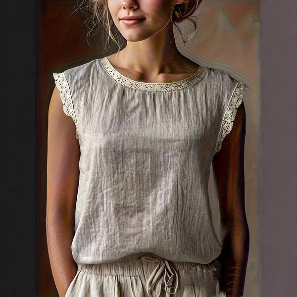 Jimena | Blusa con detalle de encaje