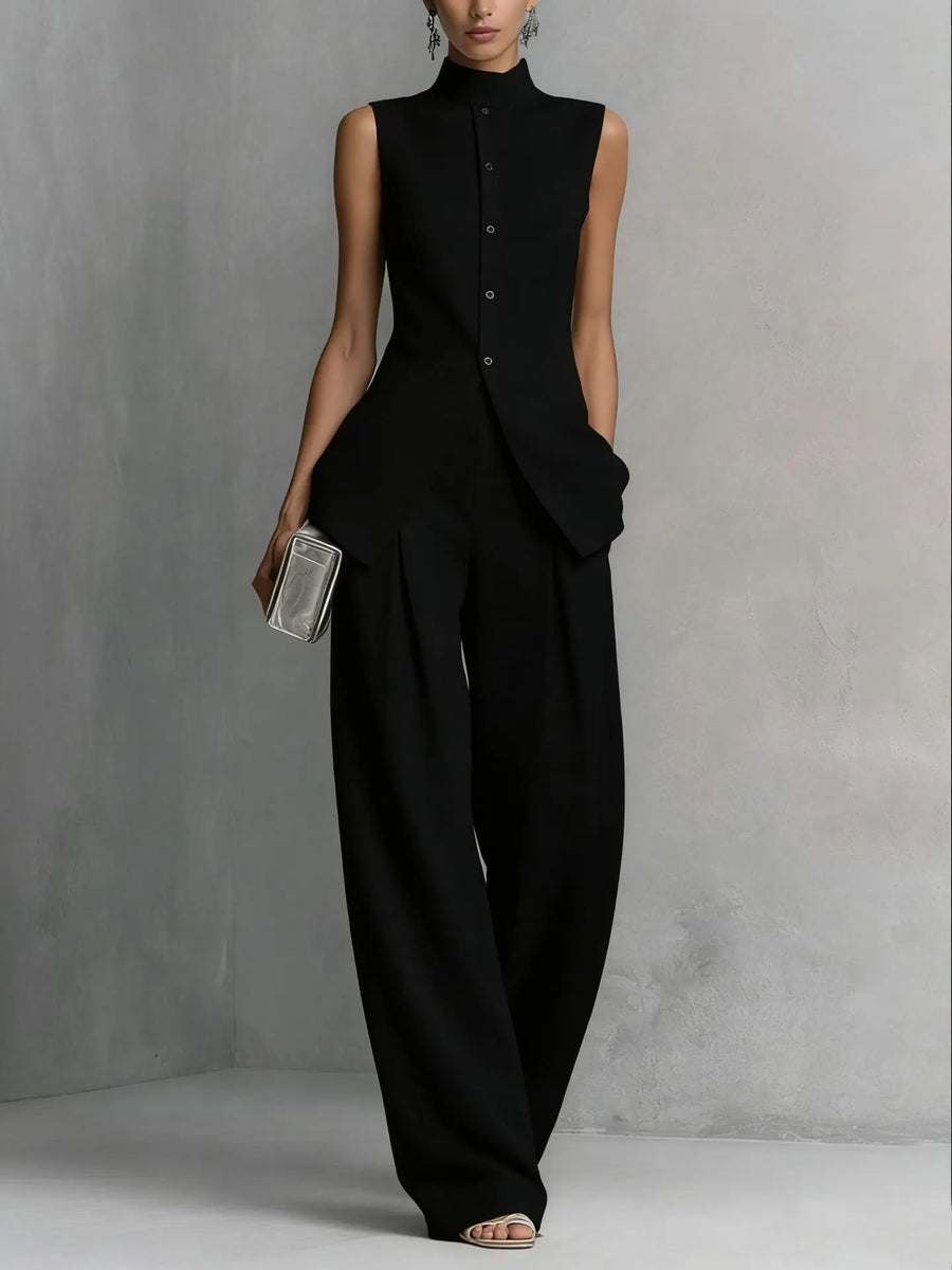 Conjunto de top y pantalón ancho para mujer – Lucía, foto 2