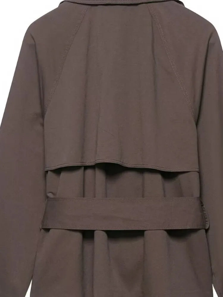 Inés | Gabardina con solapa y cinturón