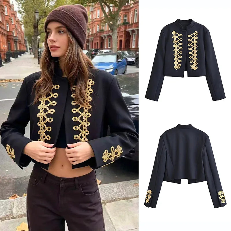 Americana corta estilo militar para mujer – Martina, foto 4