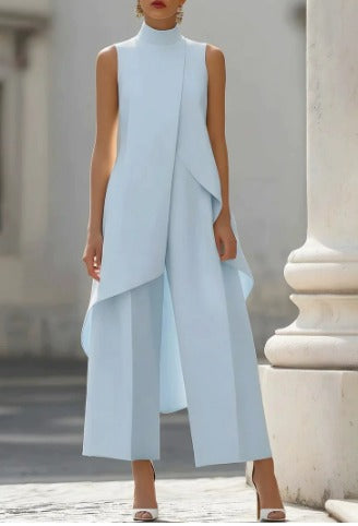 Catalina | Conjunto de top de cuello alto y pantalón ancho