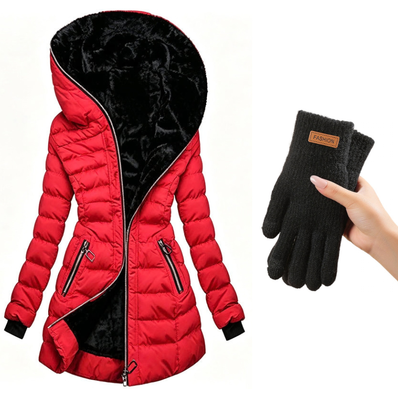 Greta | Abrigo acolchado con capucha