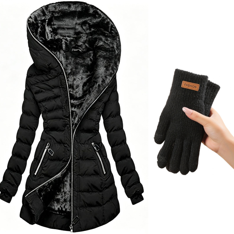 Greta | Abrigo acolchado con capucha