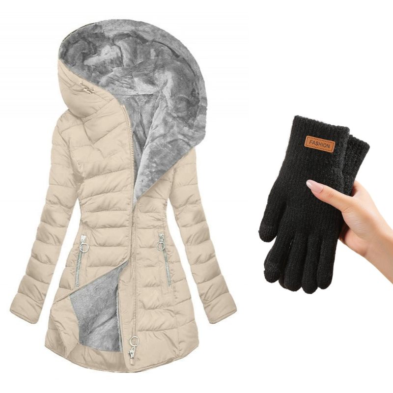 Greta | Abrigo acolchado con capucha