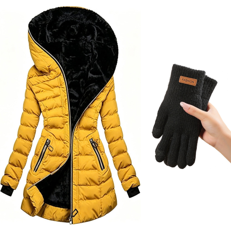 Greta | Abrigo acolchado con capucha