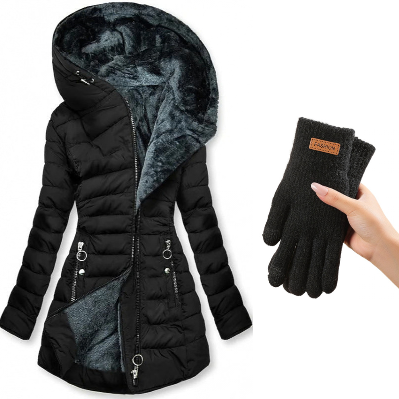 Greta | Abrigo acolchado con capucha