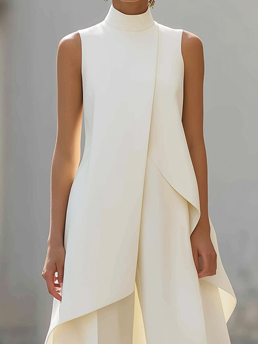Catalina | Conjunto de top de cuello alto y pantalón ancho