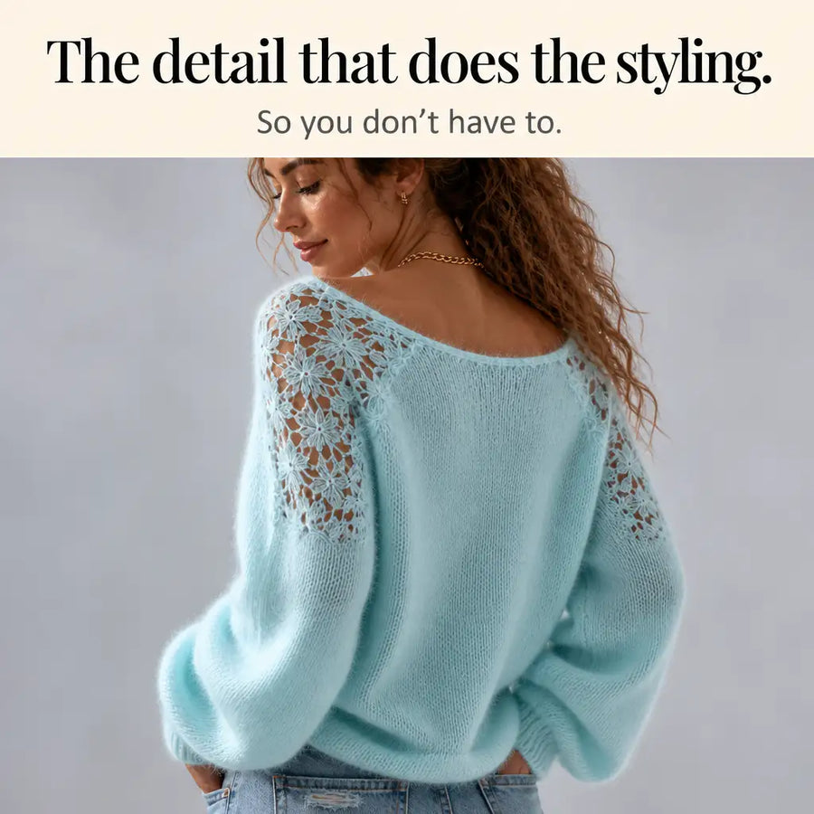 Adela | Jersey de punto con encaje