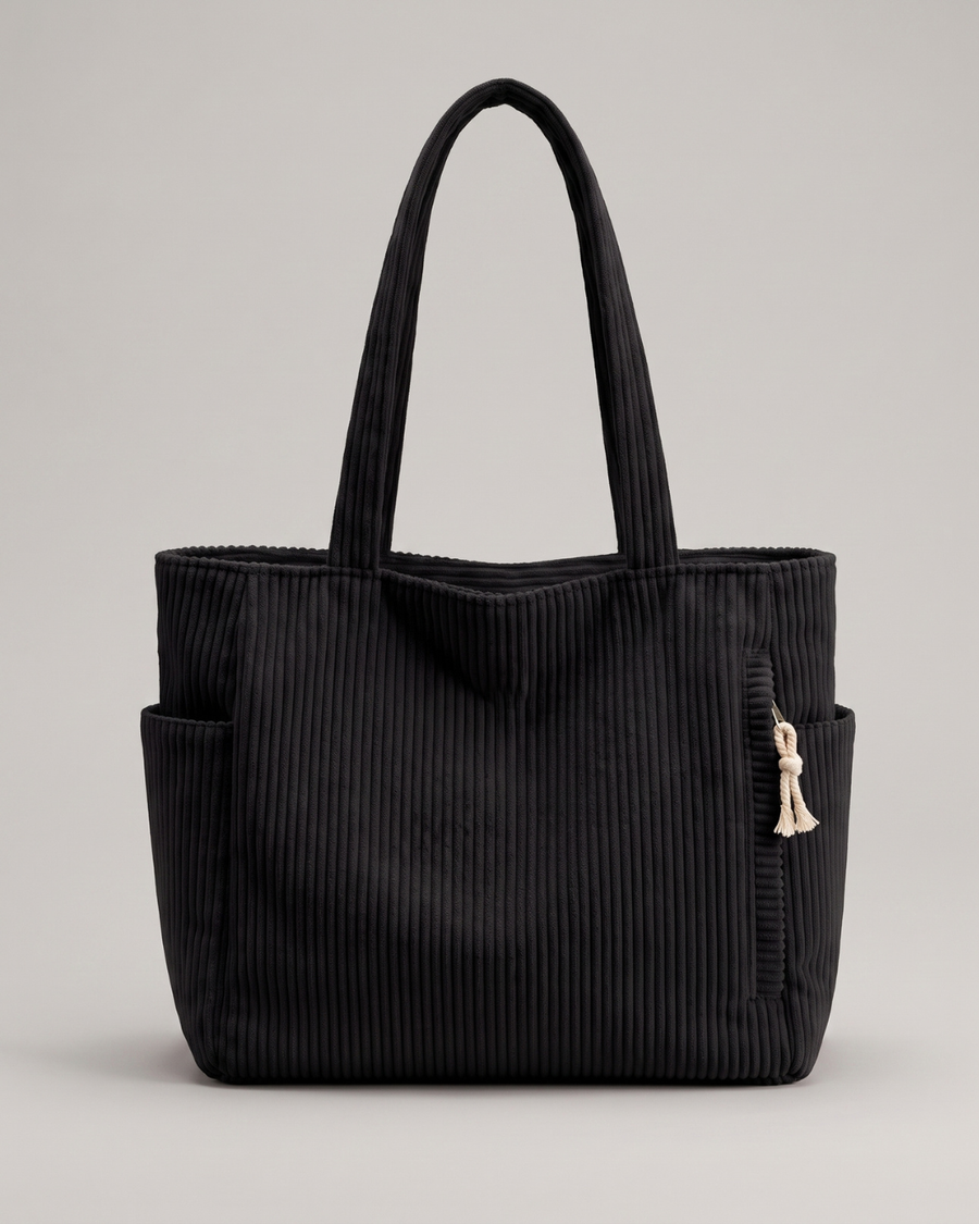 Nuria | Bolso de pana con bolsillos