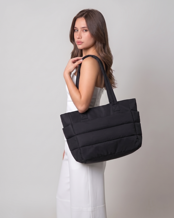 Isabel | Bolso acolchado ligero con bolsillo para portátil