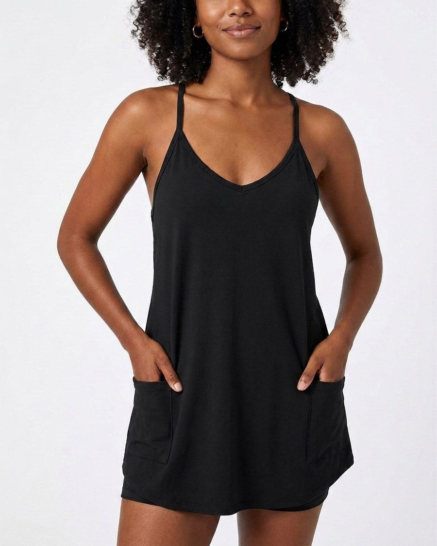 Vestido deportivo 2 en 1 con short interior – Ángela, foto 2