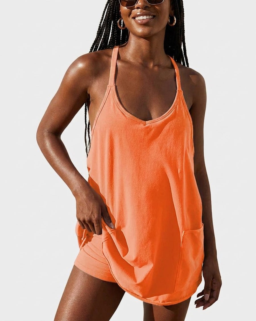 Ángela | Vestido deportivo 2 en 1 con short interior