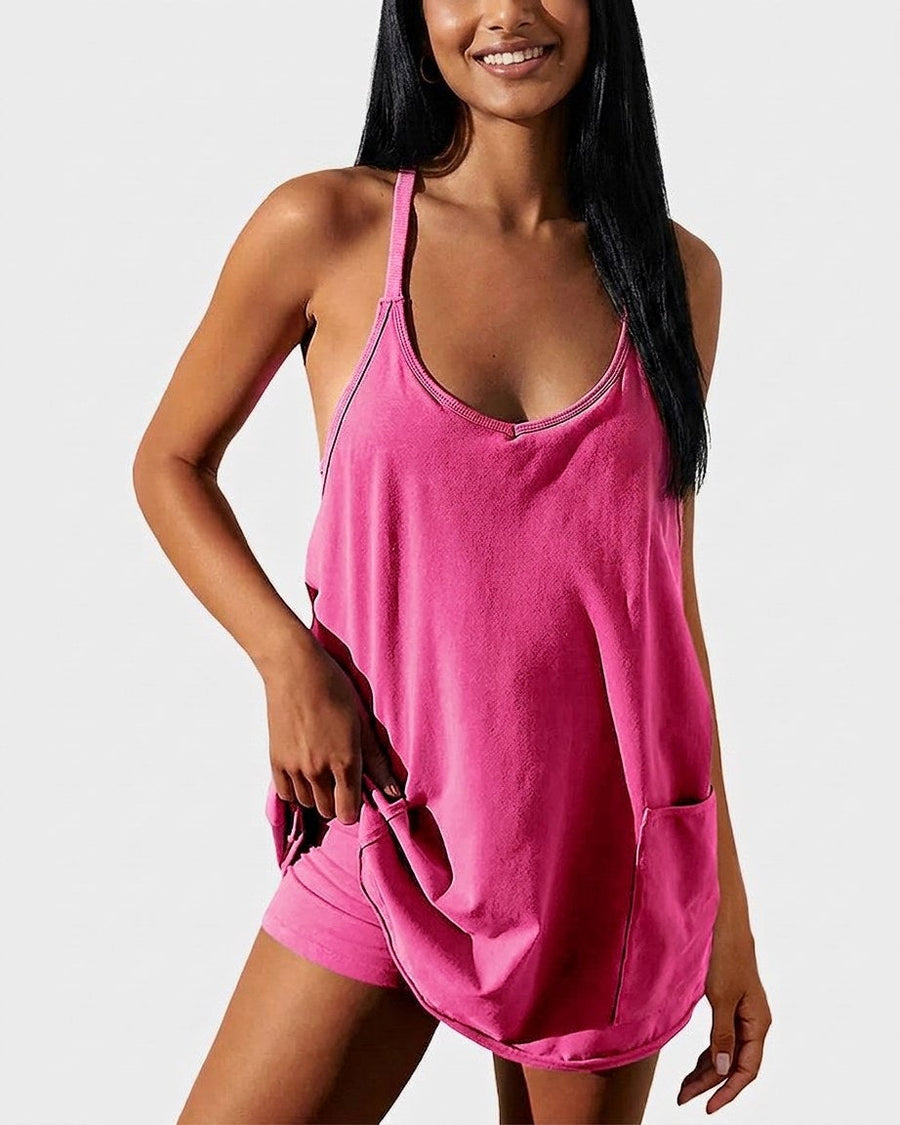 Ángela | Vestido deportivo 2 en 1 con short interior