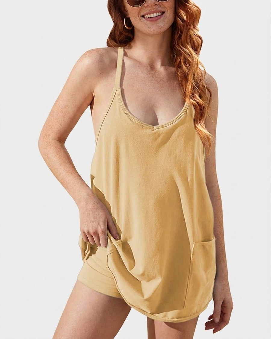 Ángela | Vestido deportivo 2 en 1 con short interior