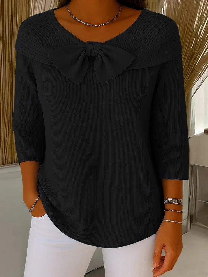 Lina | Jersey con lazo en el cuello