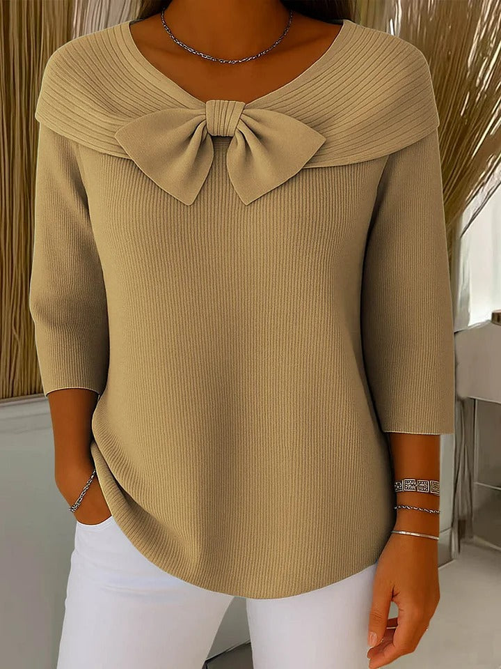 Lina | Jersey con lazo en el cuello