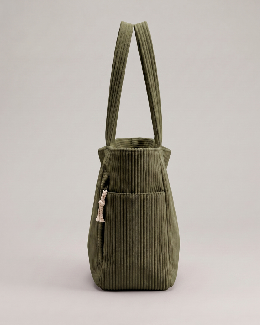 Nuria | Bolso de pana con bolsillos