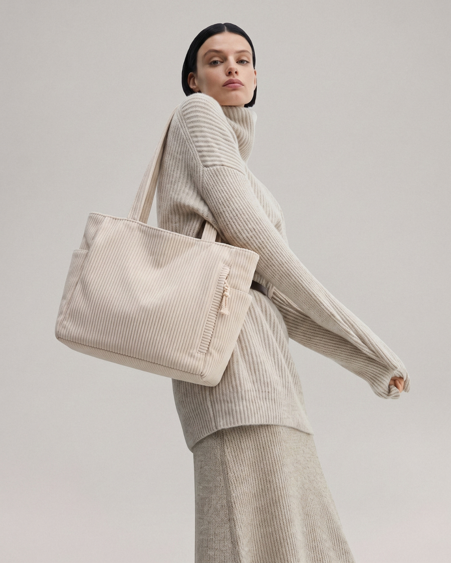 Nuria | Bolso de pana con bolsillos