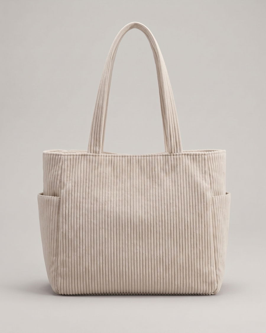 Nuria | Bolso de pana con bolsillos