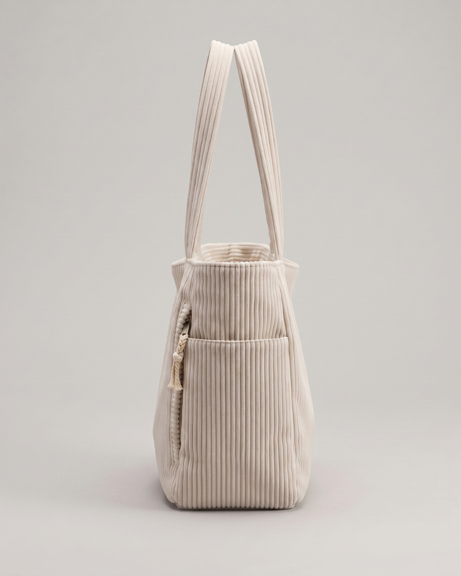 Nuria | Bolso de pana con bolsillos