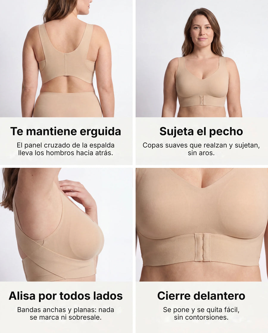 Patricia | Sujetador corrector de postura con espalda cruzada