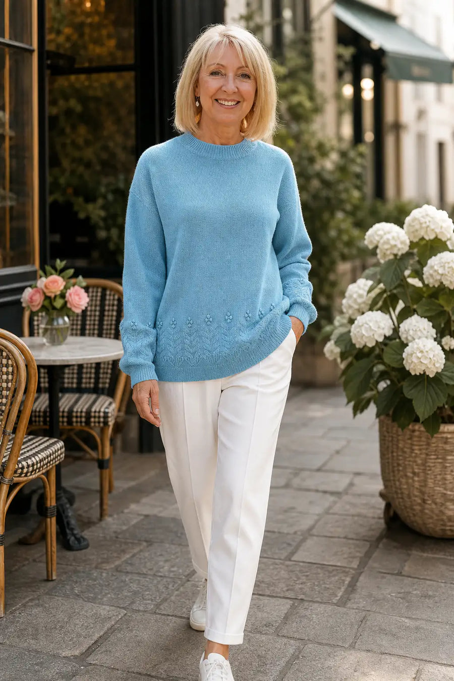 Candela | Jersey de ochos con cuello redondo